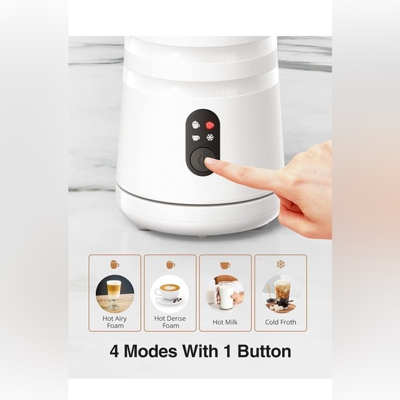 ELECTRIC MILK FROTHER WITH TWO WHISKS - 4-IN-1 MULTIFUNCTION FOR HOT COLD FROTH - Picture 15 of 17